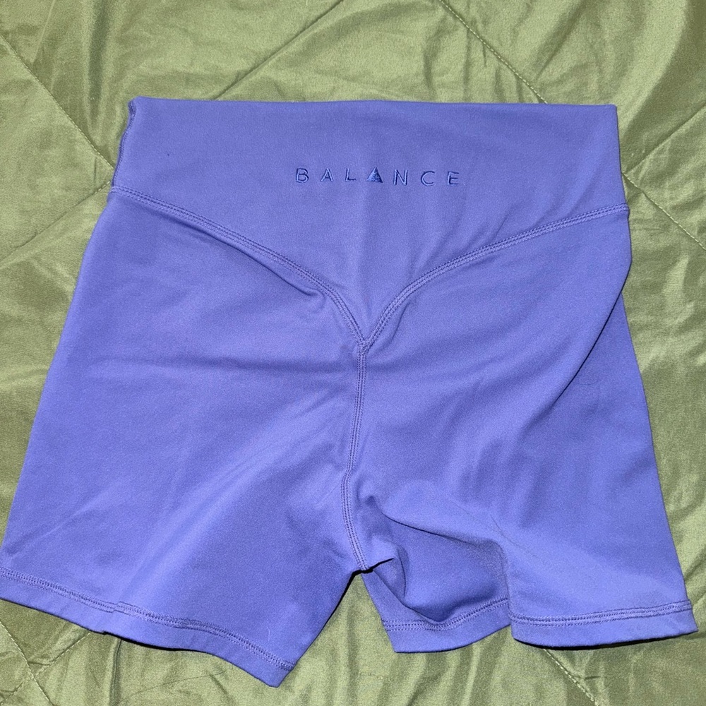 Balance Athletica Purple Athletic Shorts High-Rise Compression
